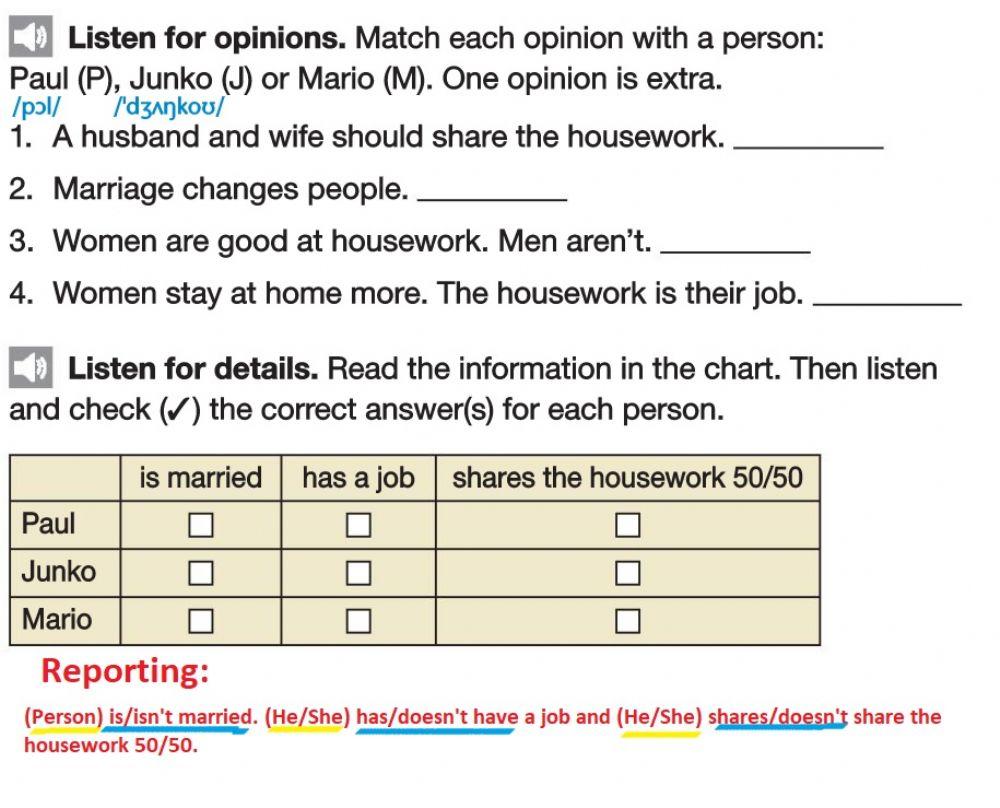 Basic 03 Listening page 126