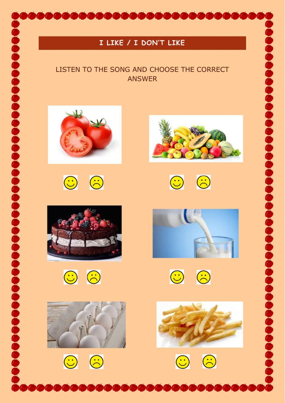 I like - I don't like