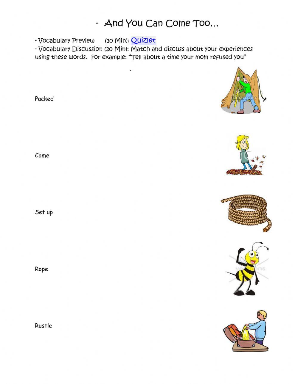 And You Can Come Too - Lesson