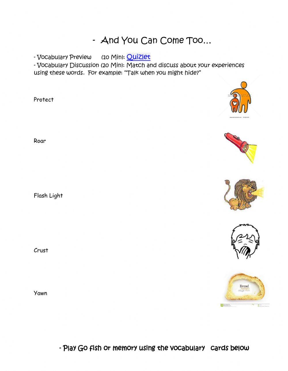 And You Can Come Too - Lesson