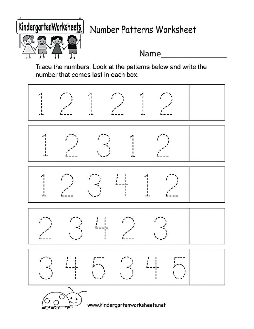 Number patterns online worksheet Live Worksheets