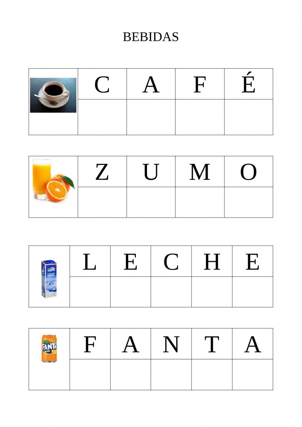 Ficha lectura global bebidas