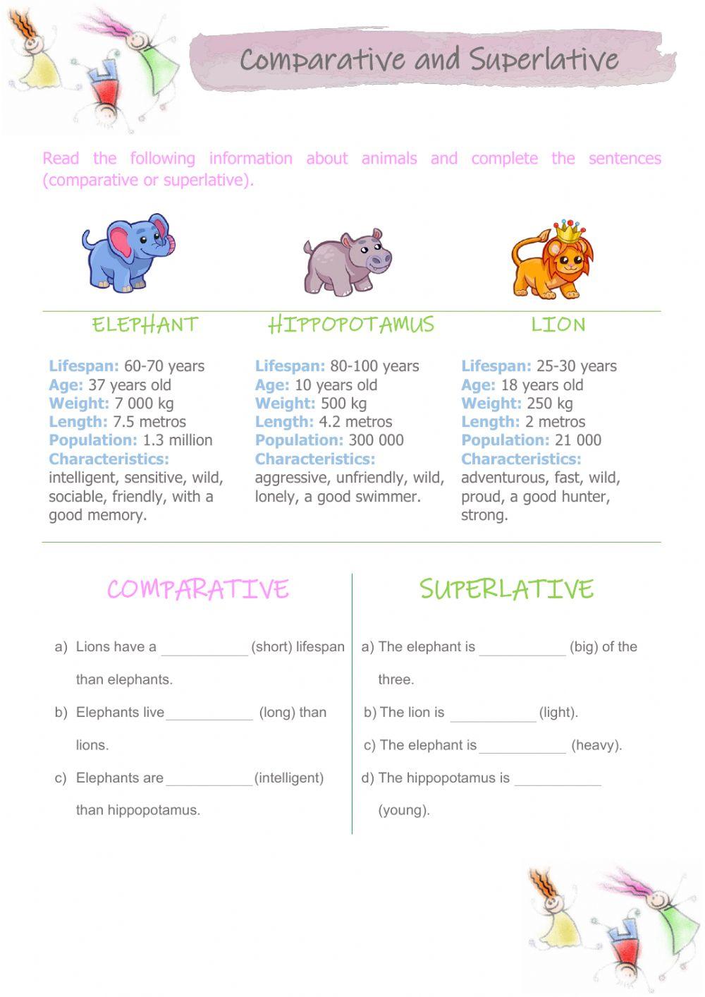 Comparative and Superlative