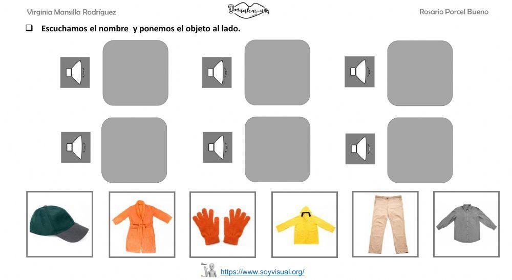 Vocabulario ropa 4 con audio