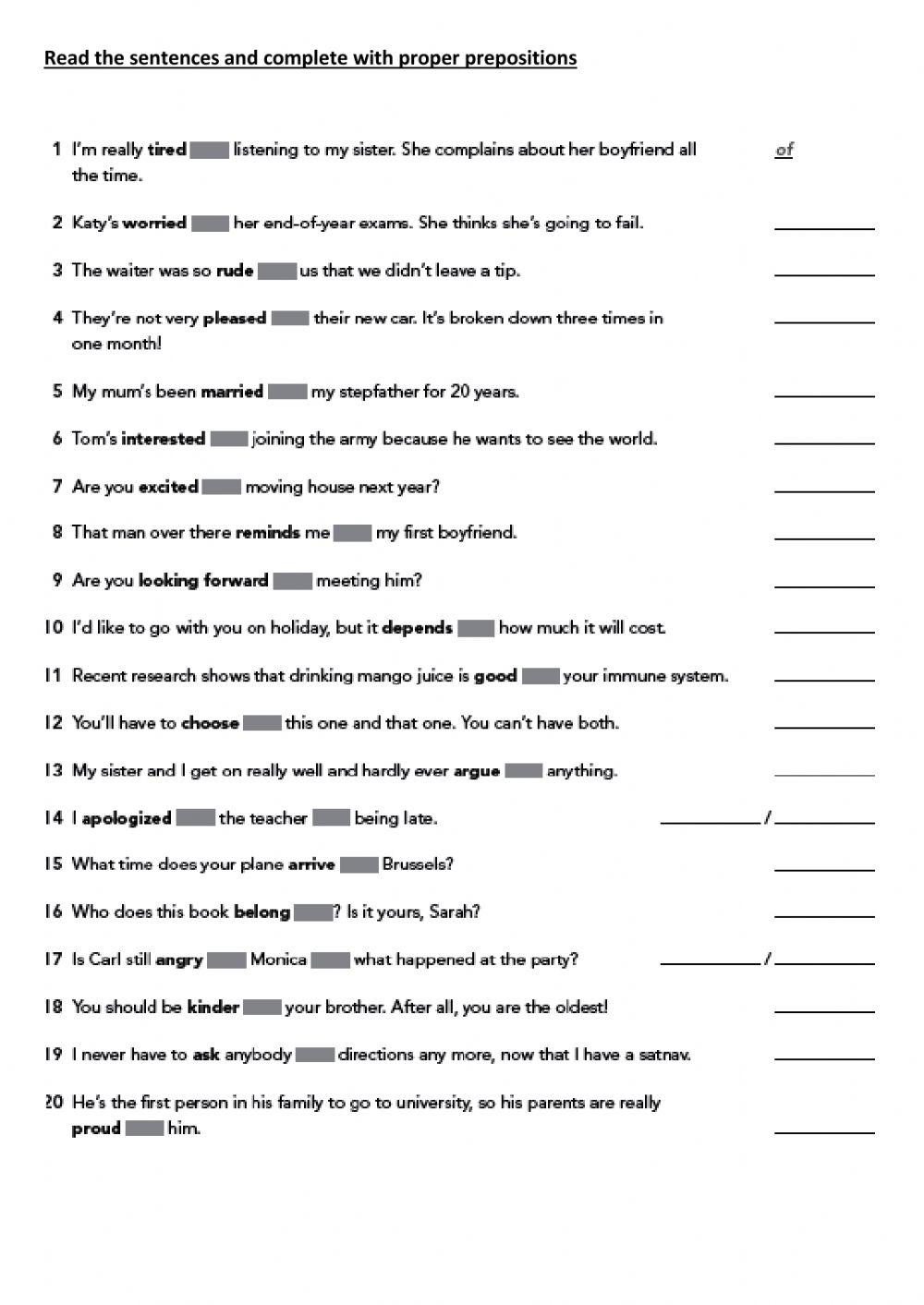 NEF Intermediate 4th edition Unit 3 Verbs and Adjectives plus ...