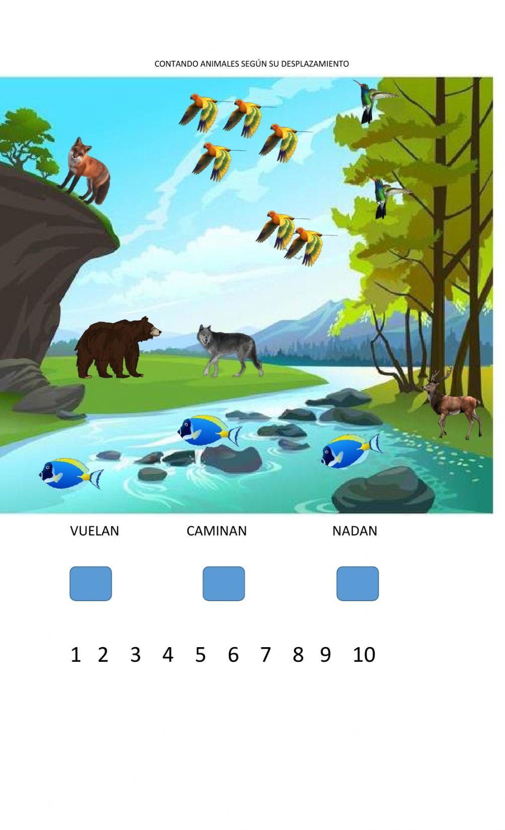 Contar según el desplazamiento