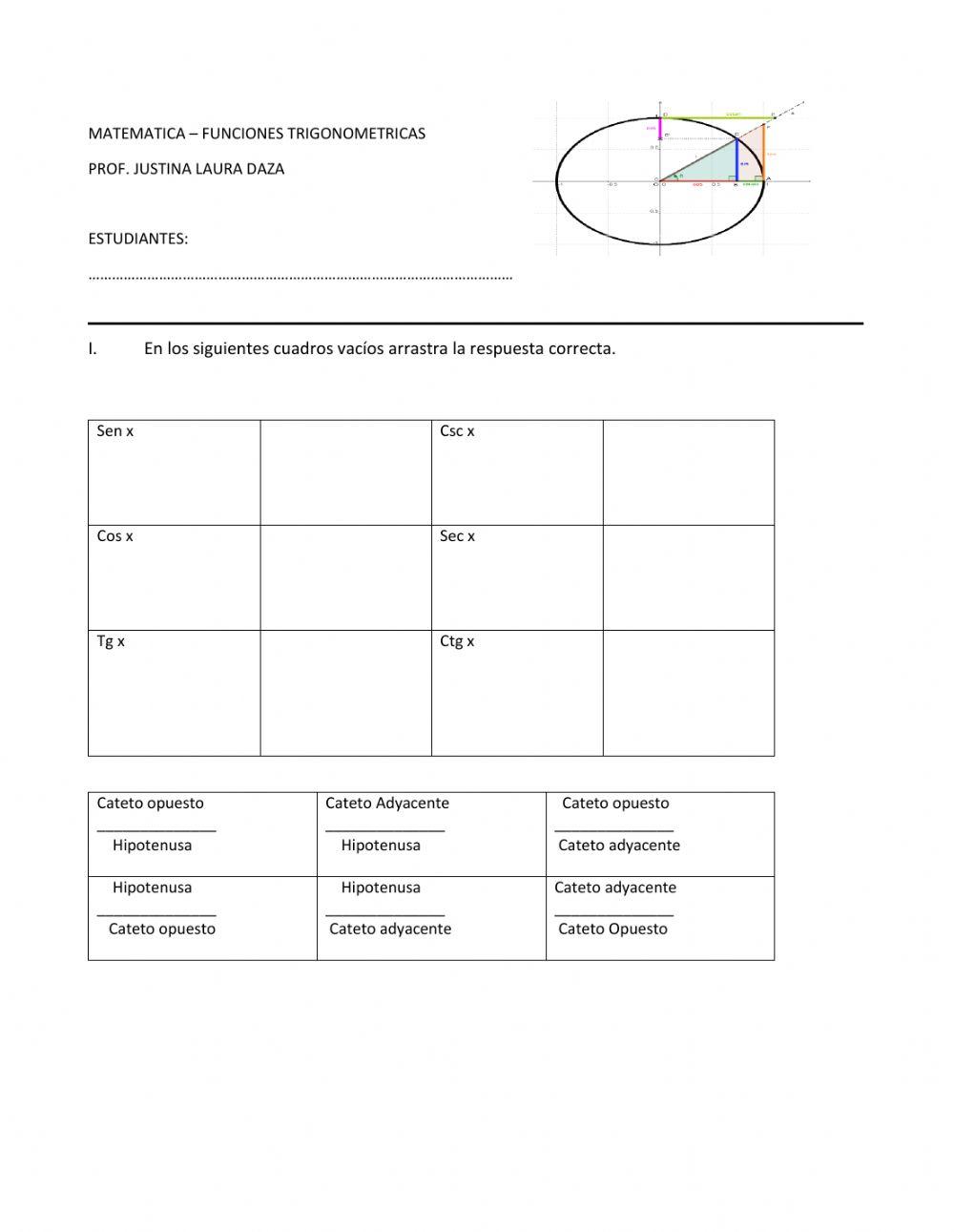Funciones trigonométricas