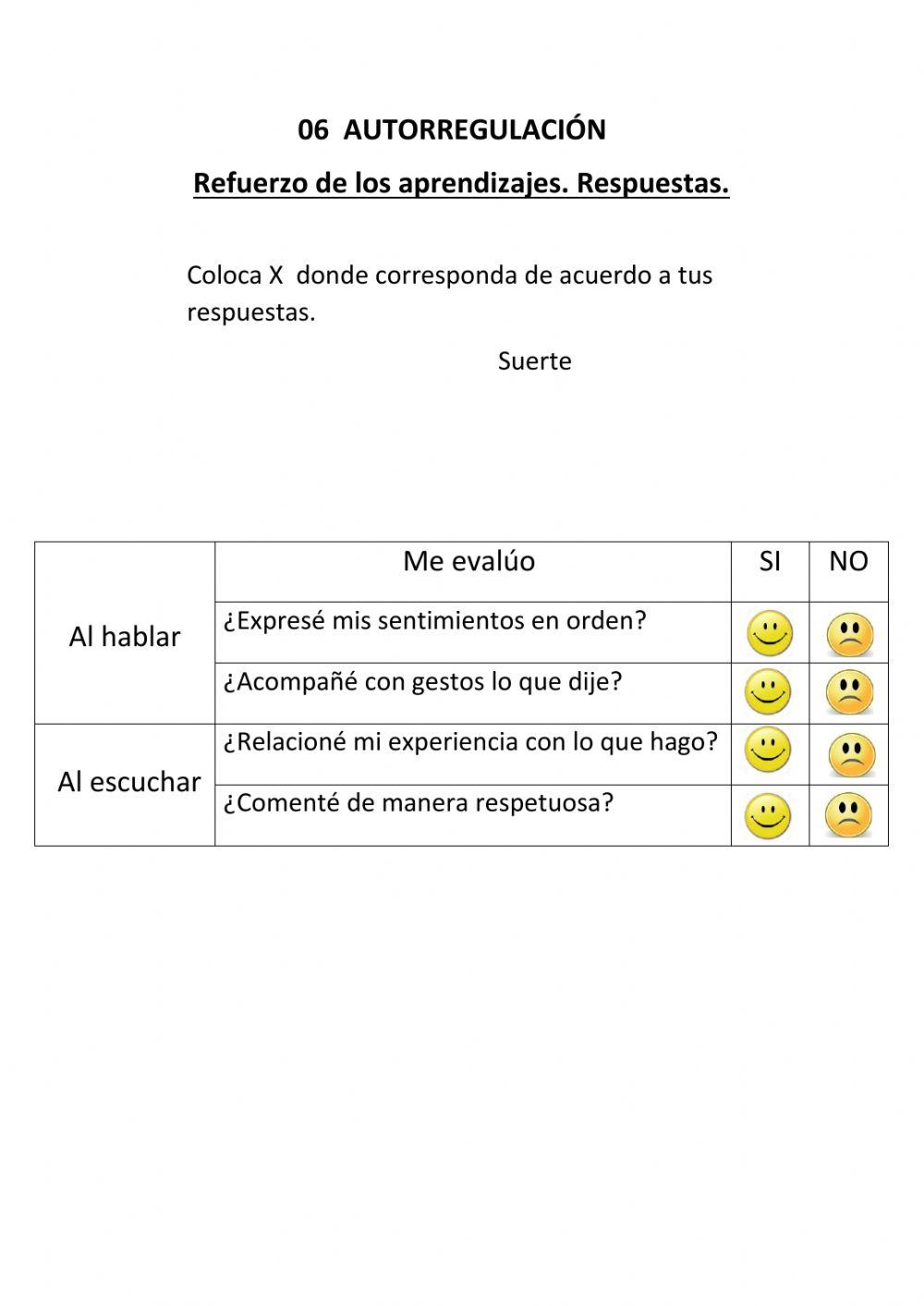 Autoevaluación