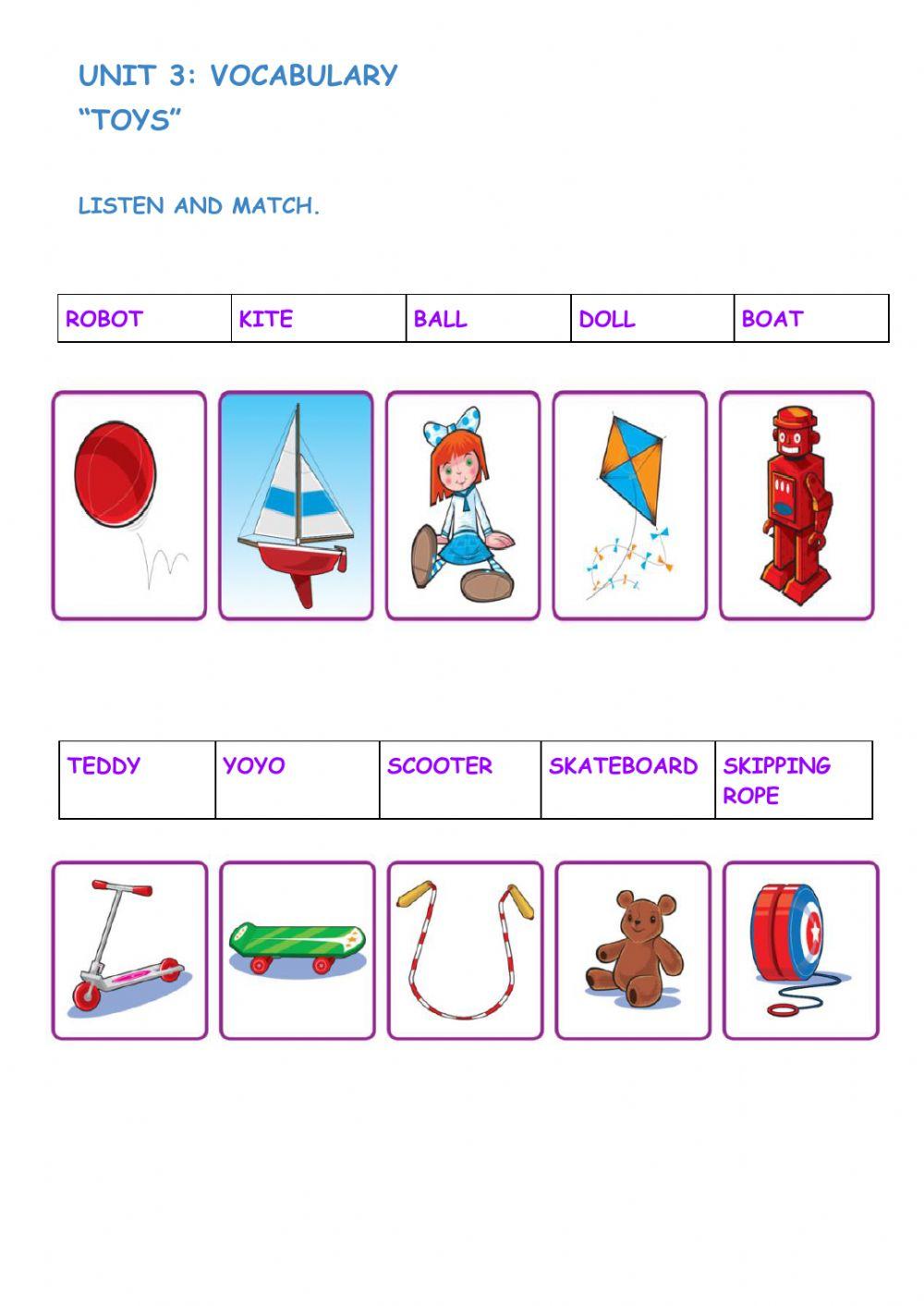 Unit 3 toys