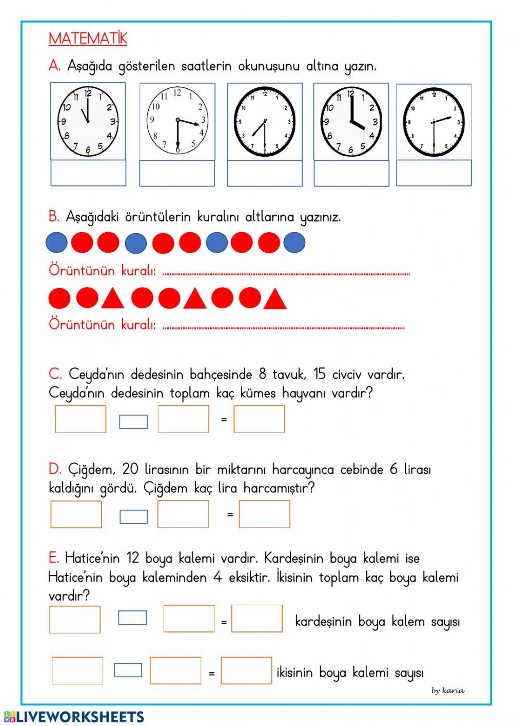 Günlük çalışma 41
