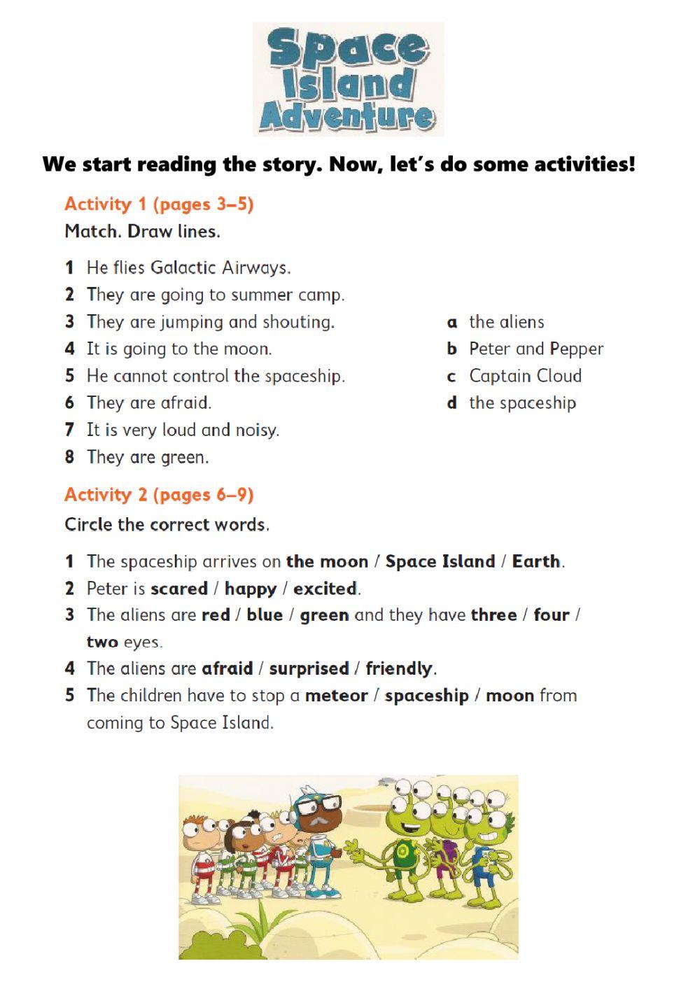 SPACE ISLAND ACTIVITIES N°1