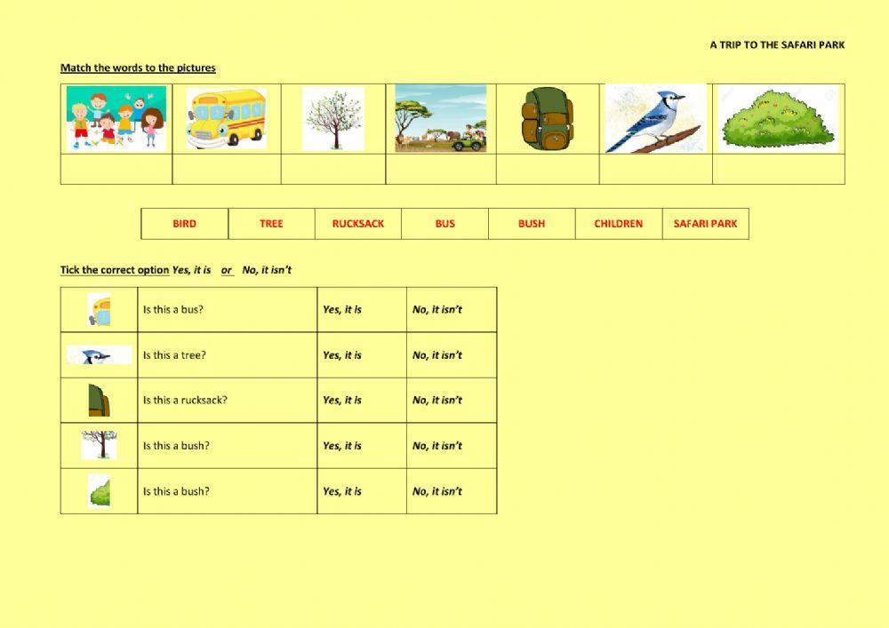 A trip to the safari park