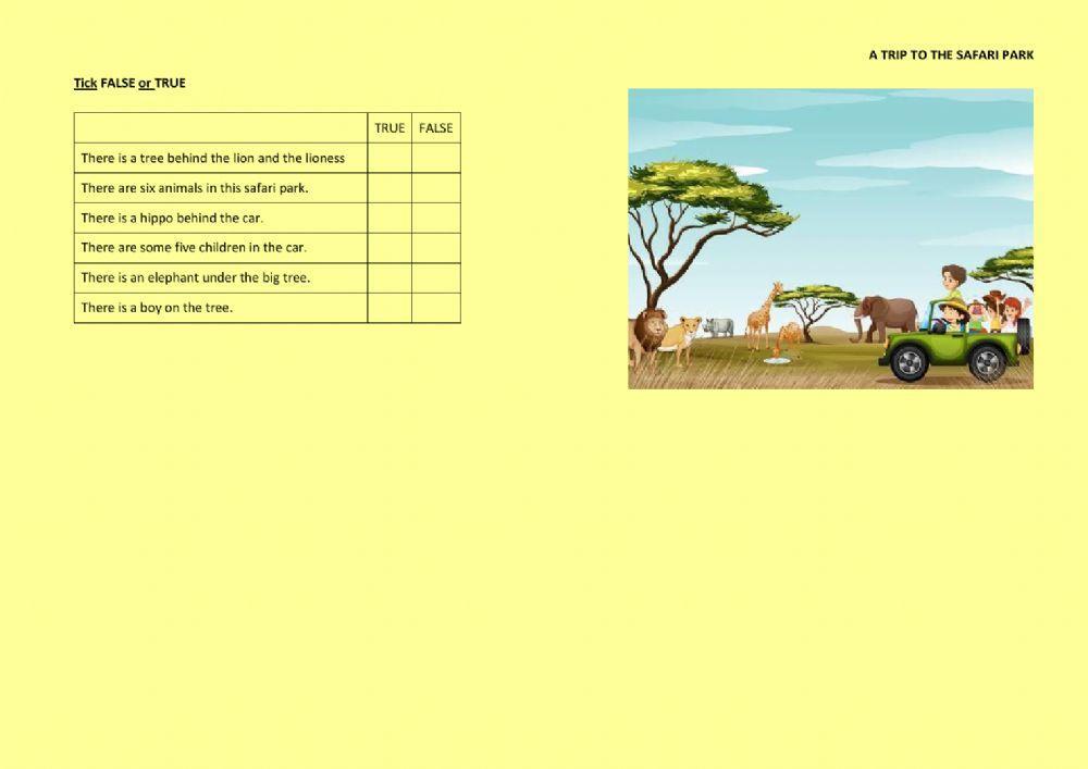 A trip to the safari park