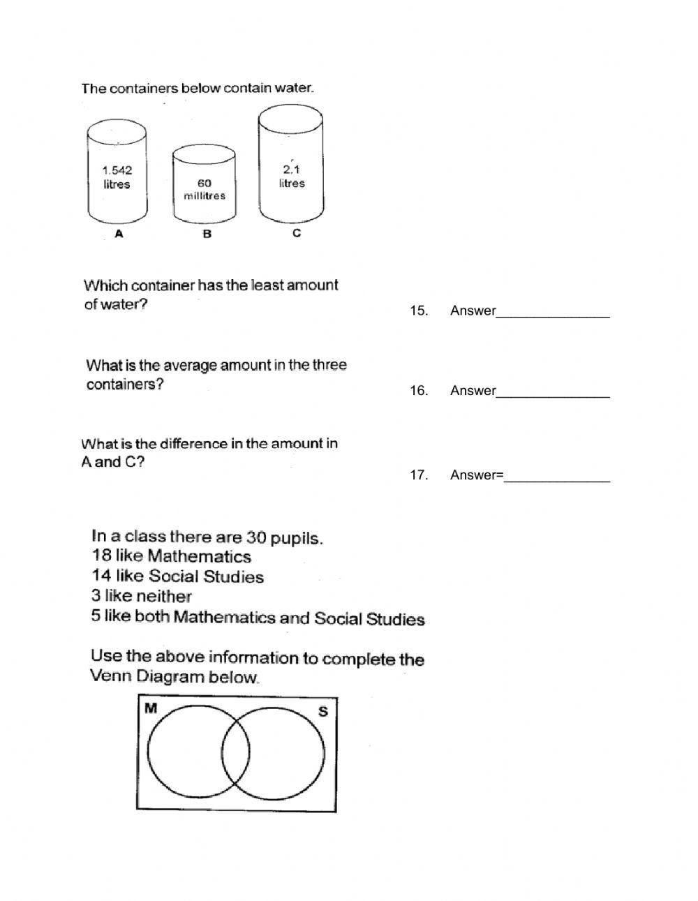 Class 4 Review Questions