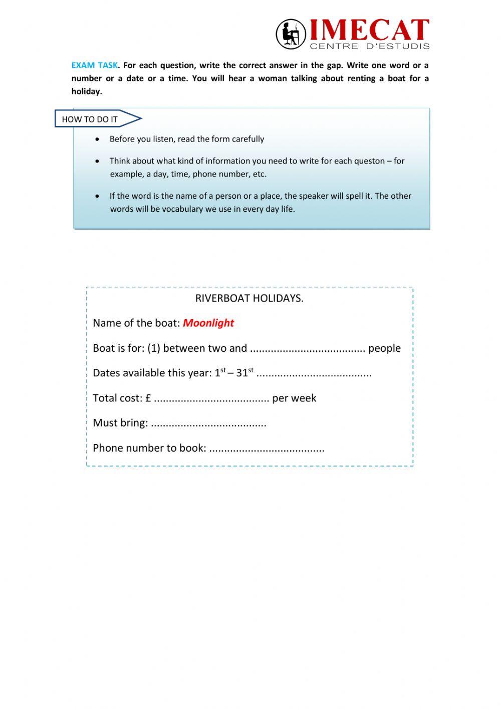 KET LISTENING PART 2