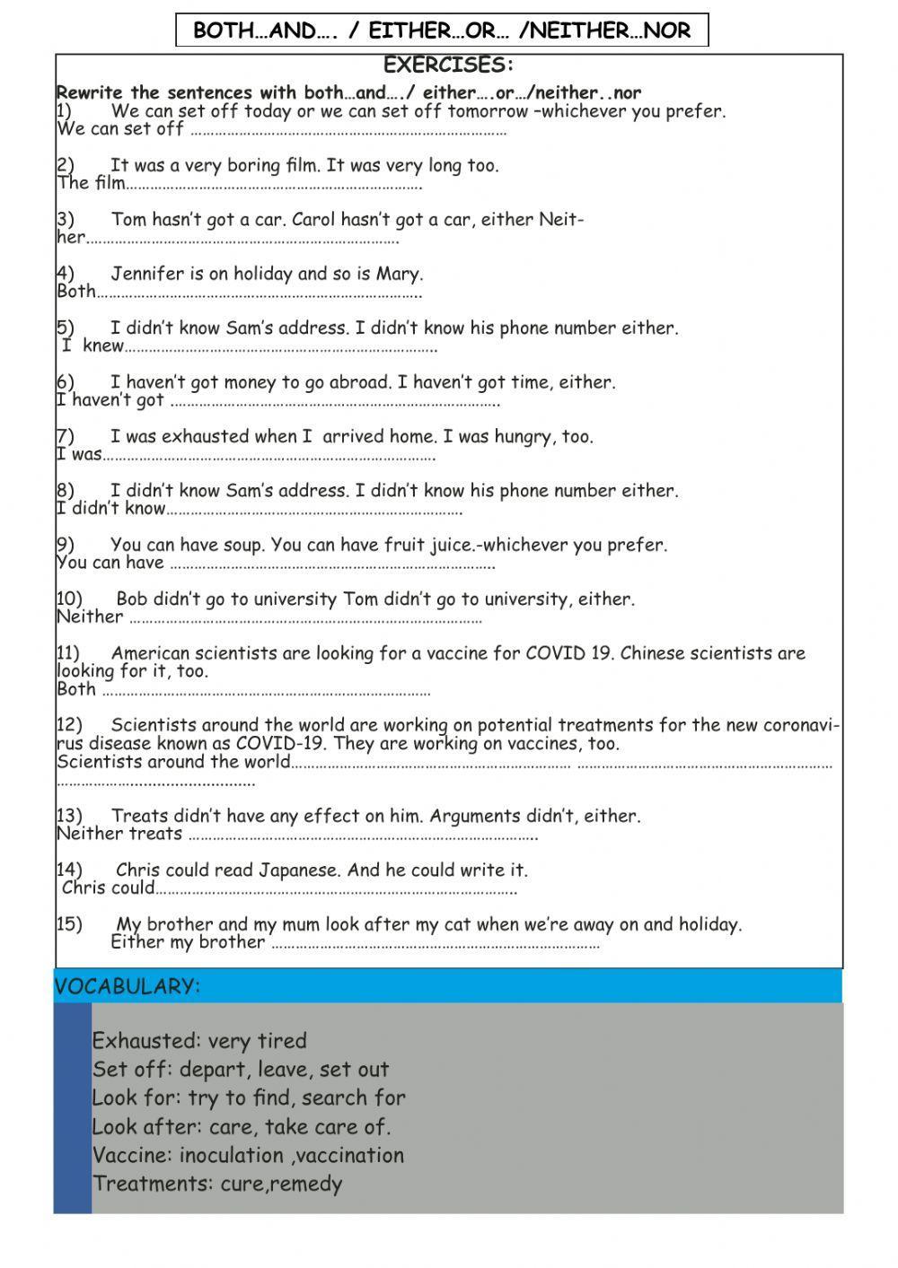 Correlative Conjuctions (ikili bağlaçlar)