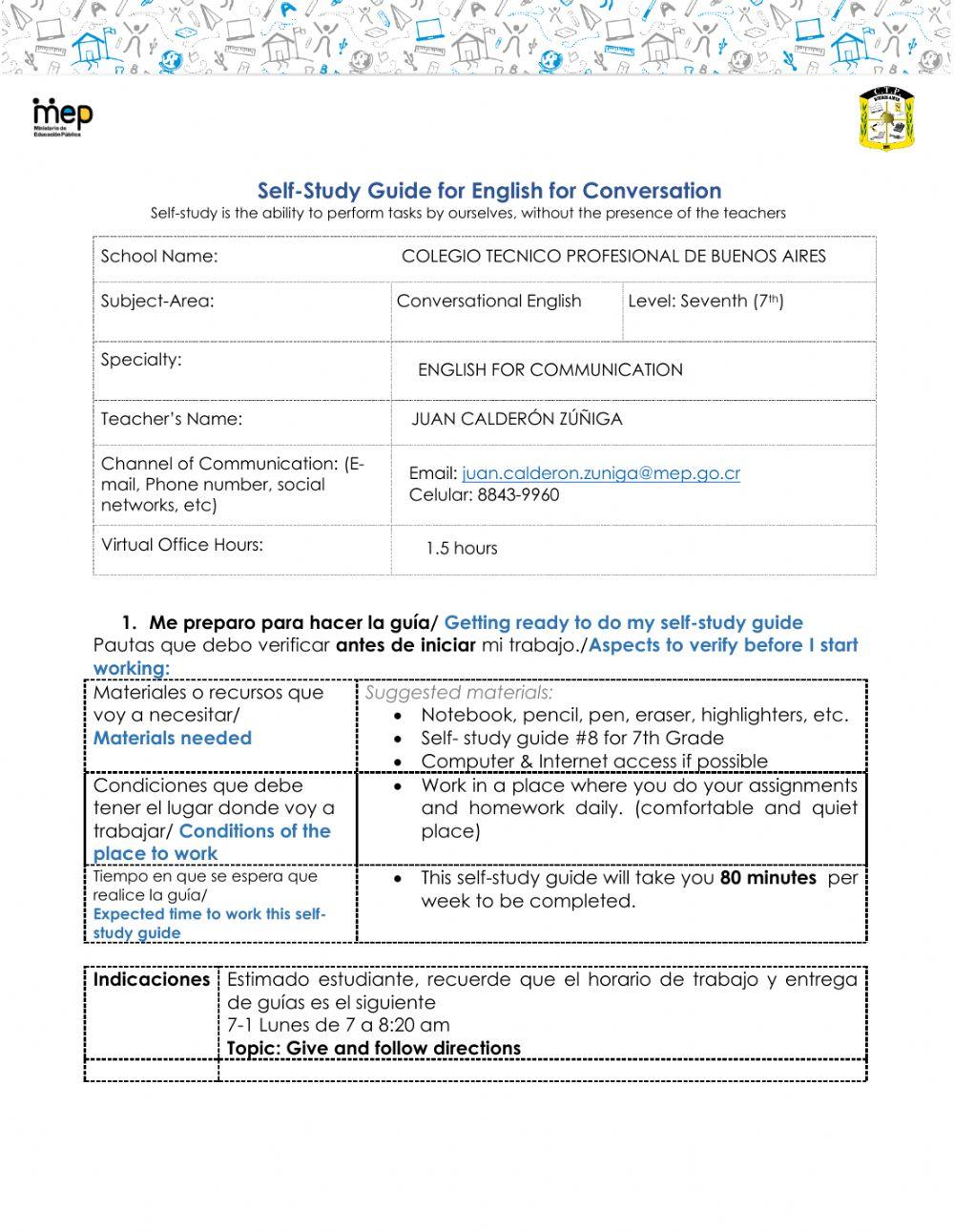 GTA MEP 7th inglés conversacional july13