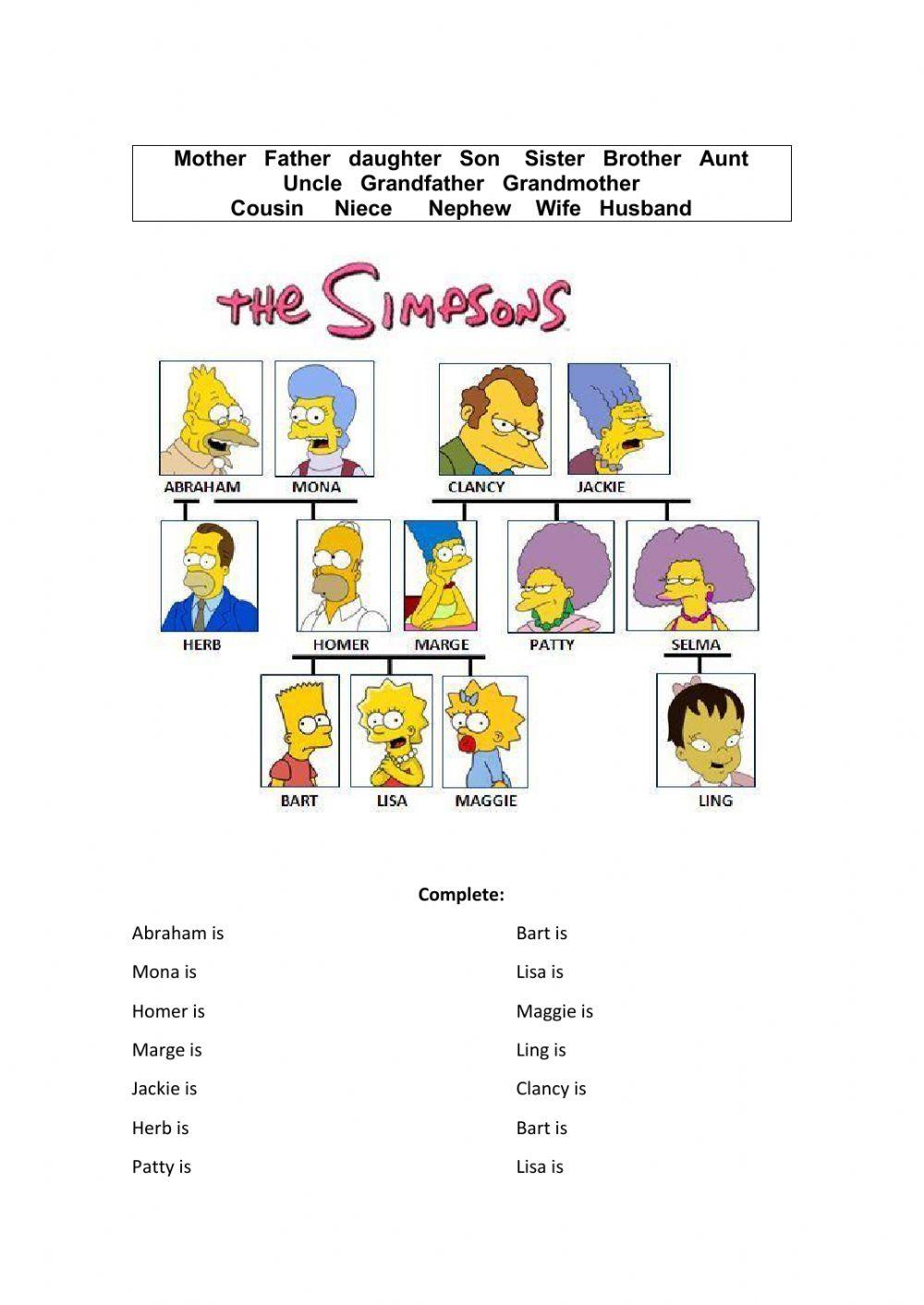 Simpson-s Family tree