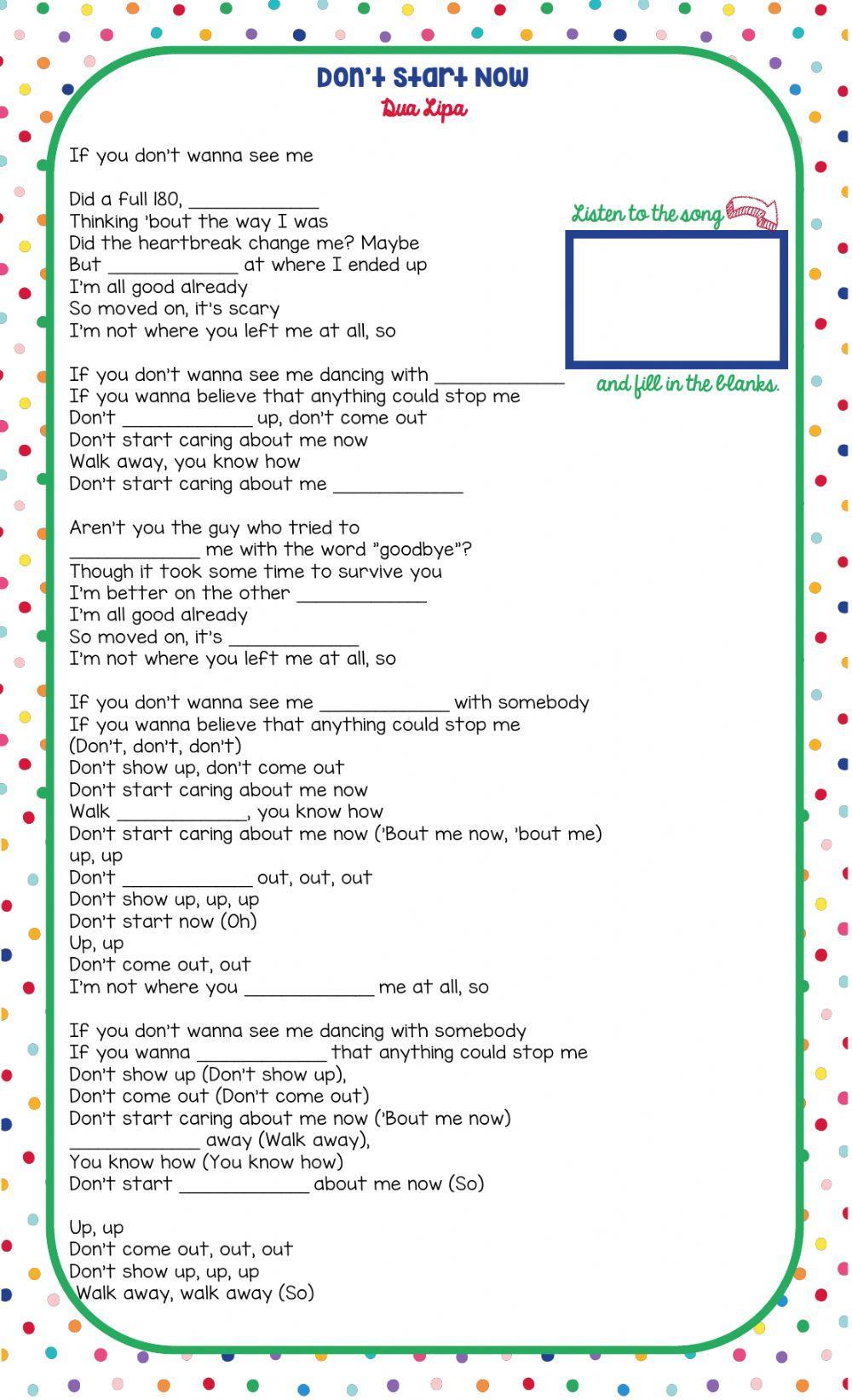 Dua Lipa - Don't Start Now