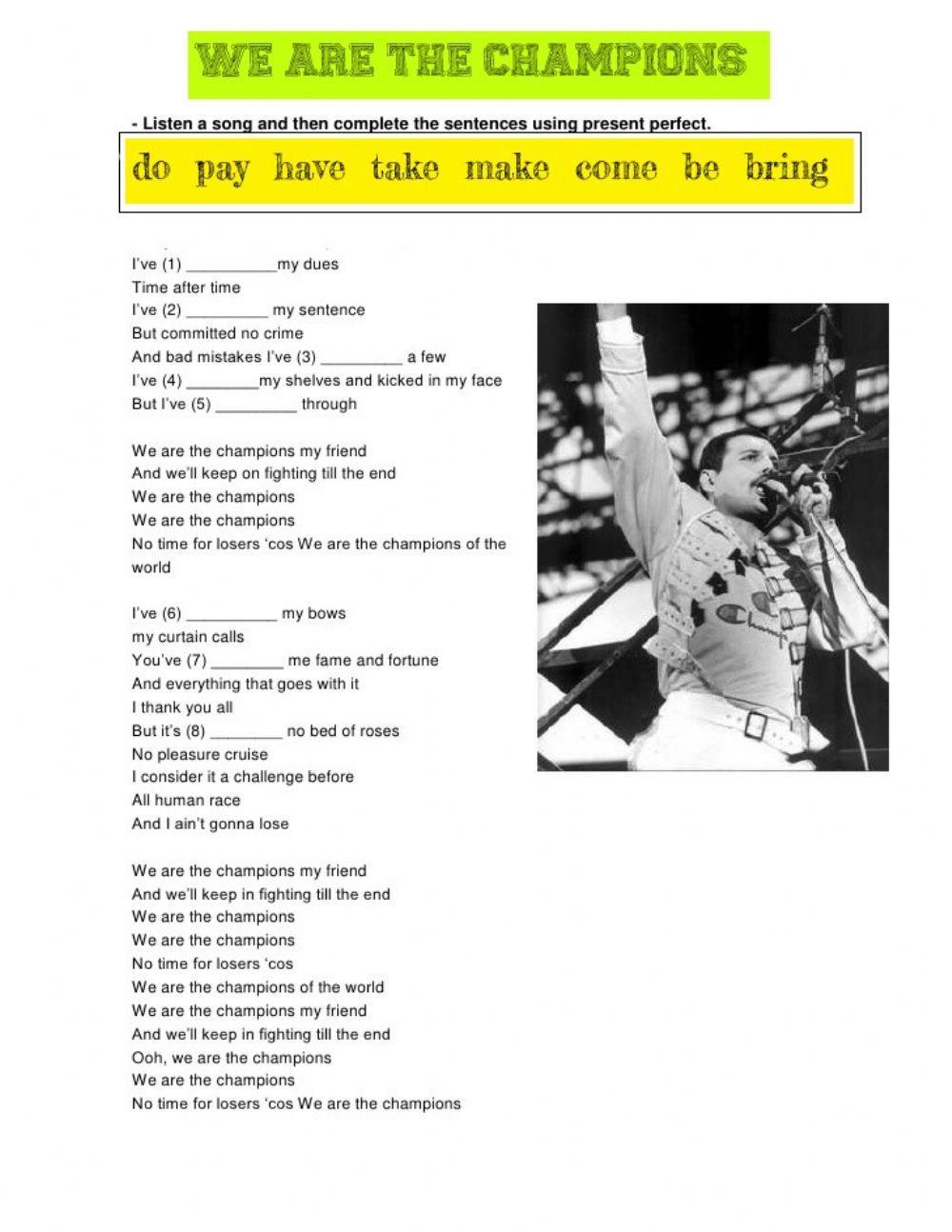 We are the champions