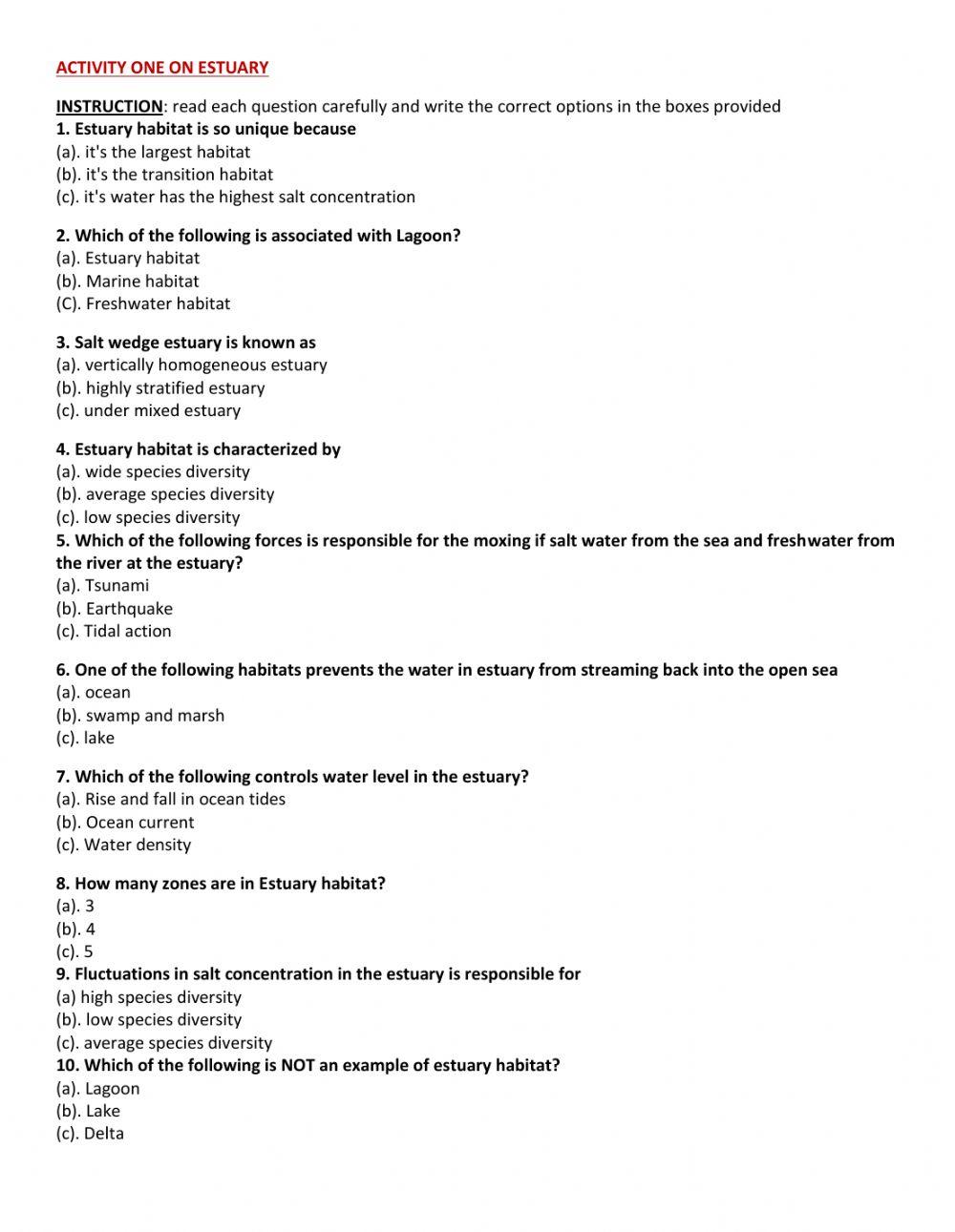 worksheet-on-estuary-online-exercise-for-live-worksheets