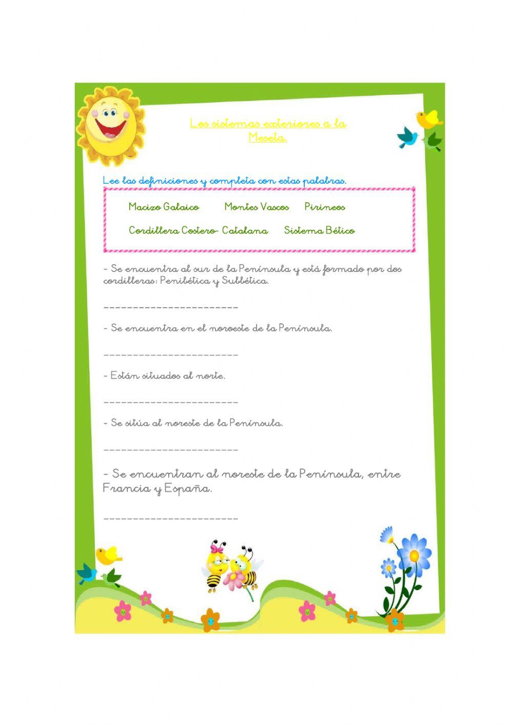 El relieve de España