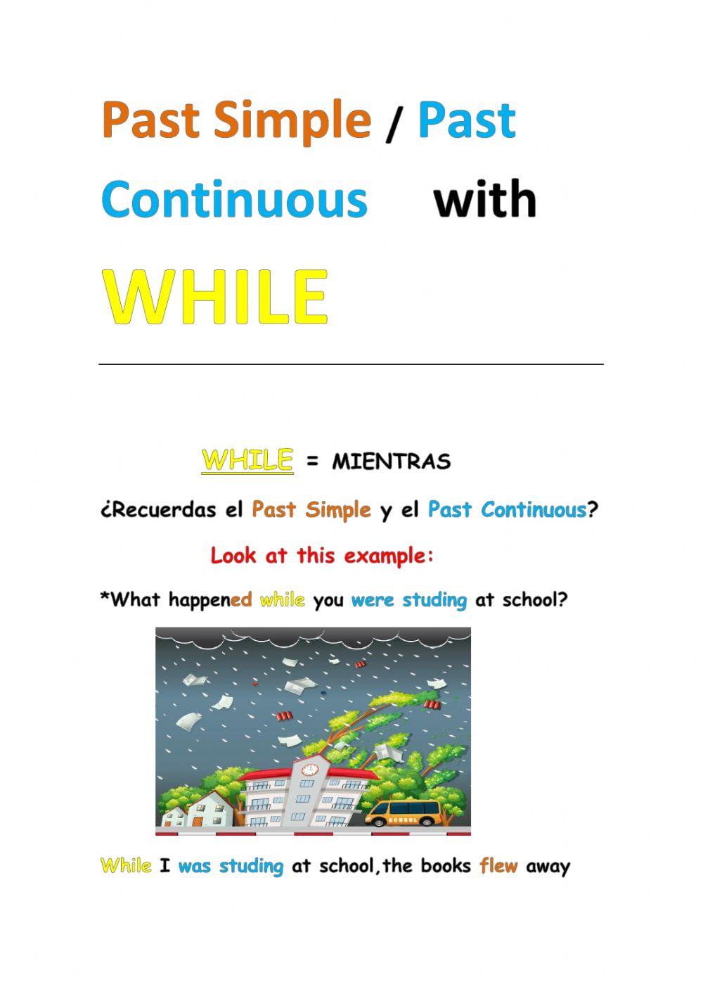 What happened while ? worksheet Live Worksheets