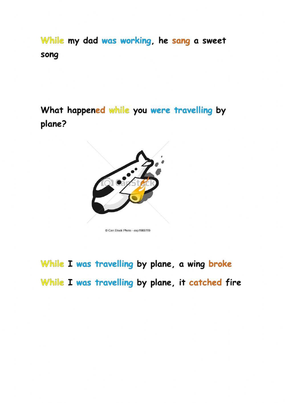 What happened while ? worksheet Live Worksheets