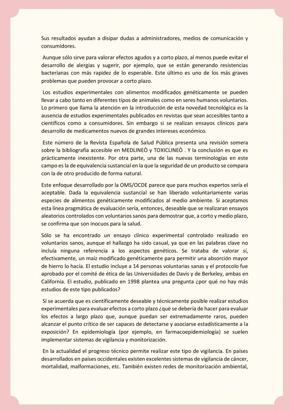 Prova 2 de Profiência Espanhol