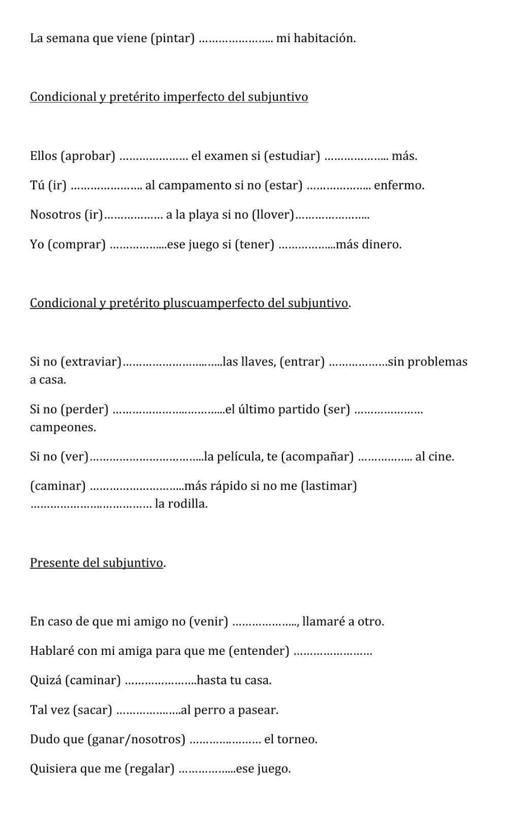 Modos y tiempos verbales