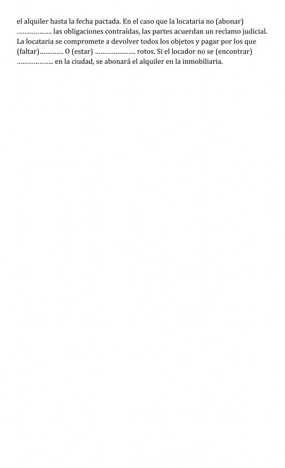 Modos y tiempos verbales