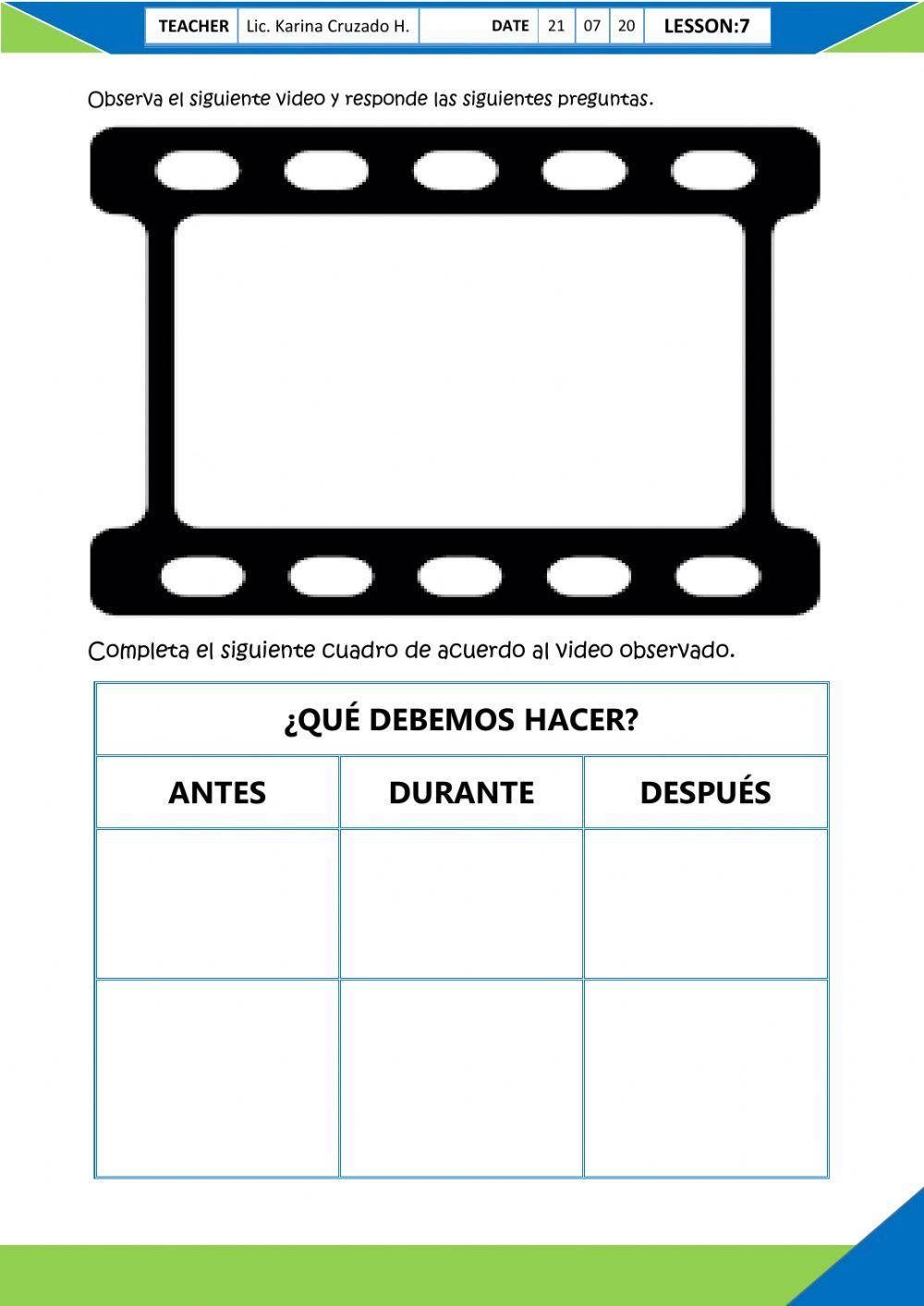 Recomendaciones en caso de sismo