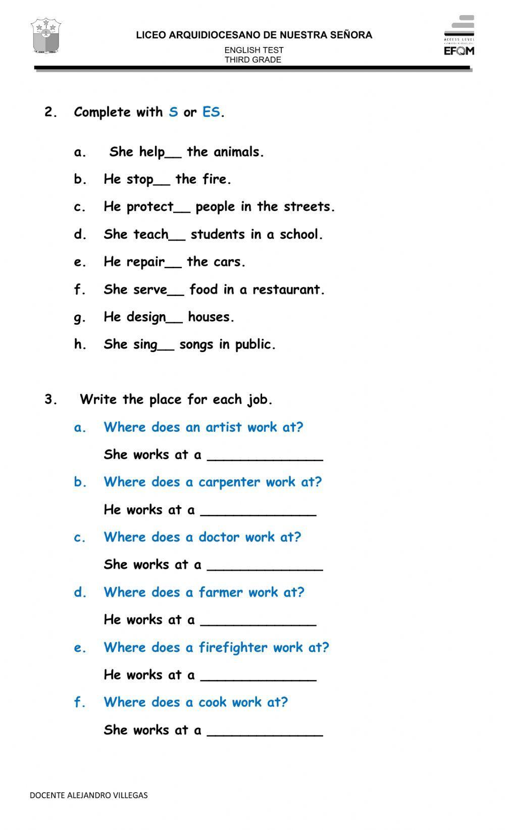 Jobs and occupations