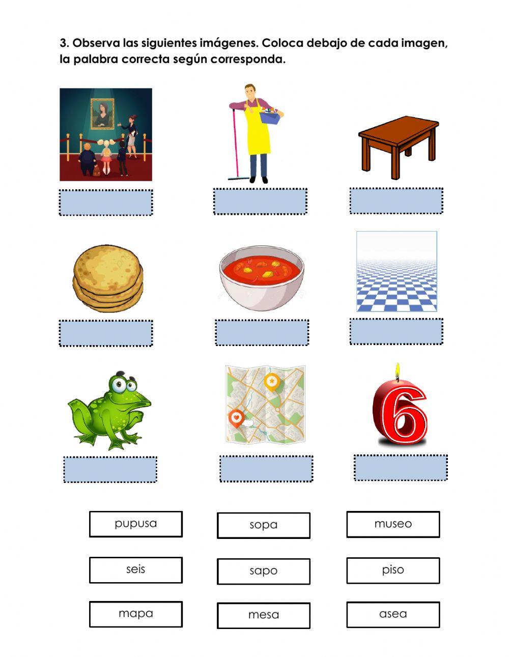 Lectura Vocabulario con M S P
