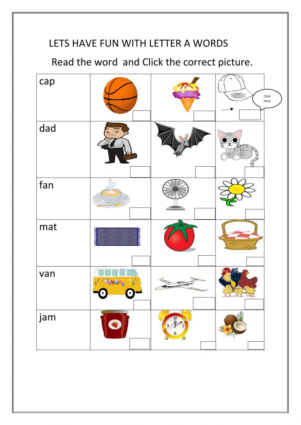 Short Vowel -a Words