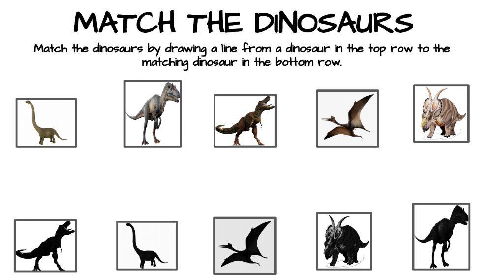 Match the dinosaurs