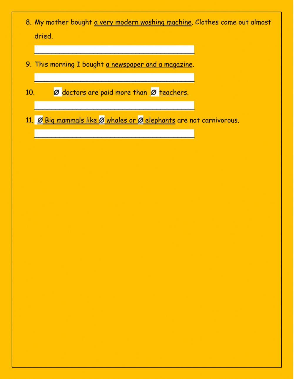 Indefinite Articles a-an and zero