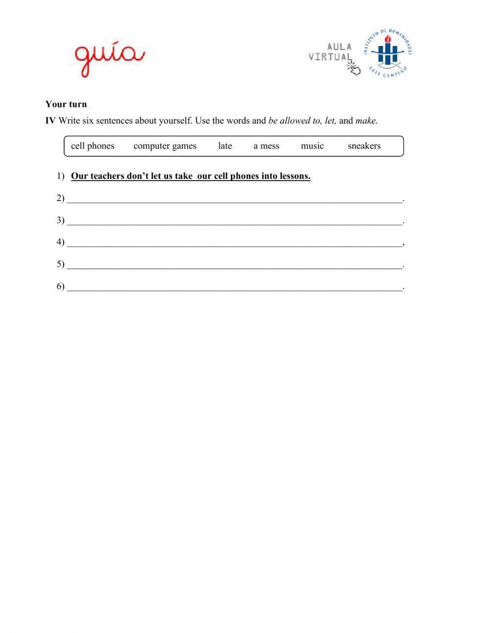 Be allowed t , let, make-Zero Conditional, Conditional Imperative
