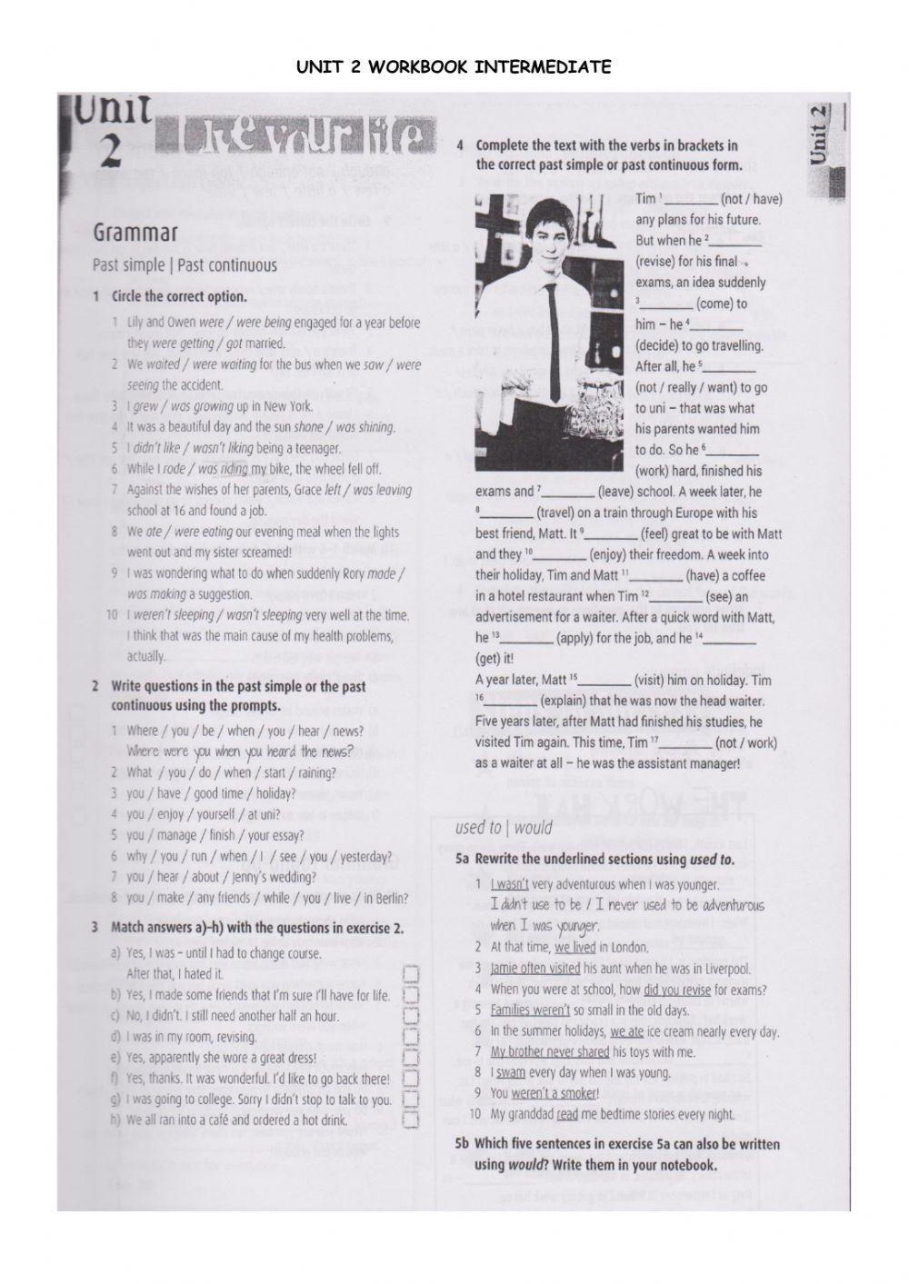 Intermediate workbook unit 2