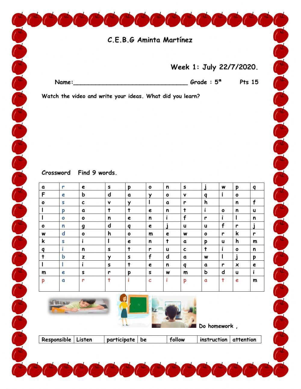 Classroom Rules and Personnel Information