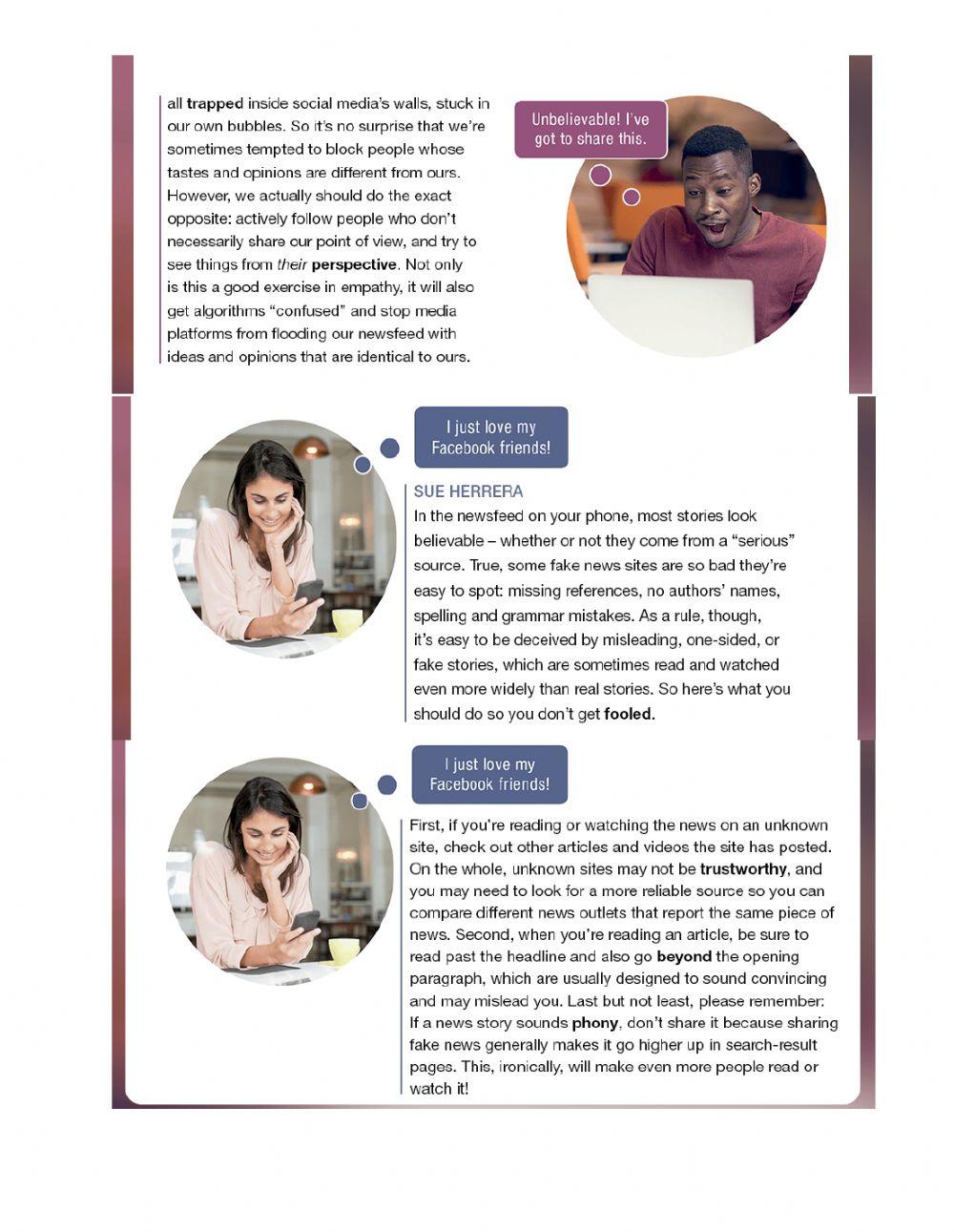 I 8 Unit 8B Skills: Reading