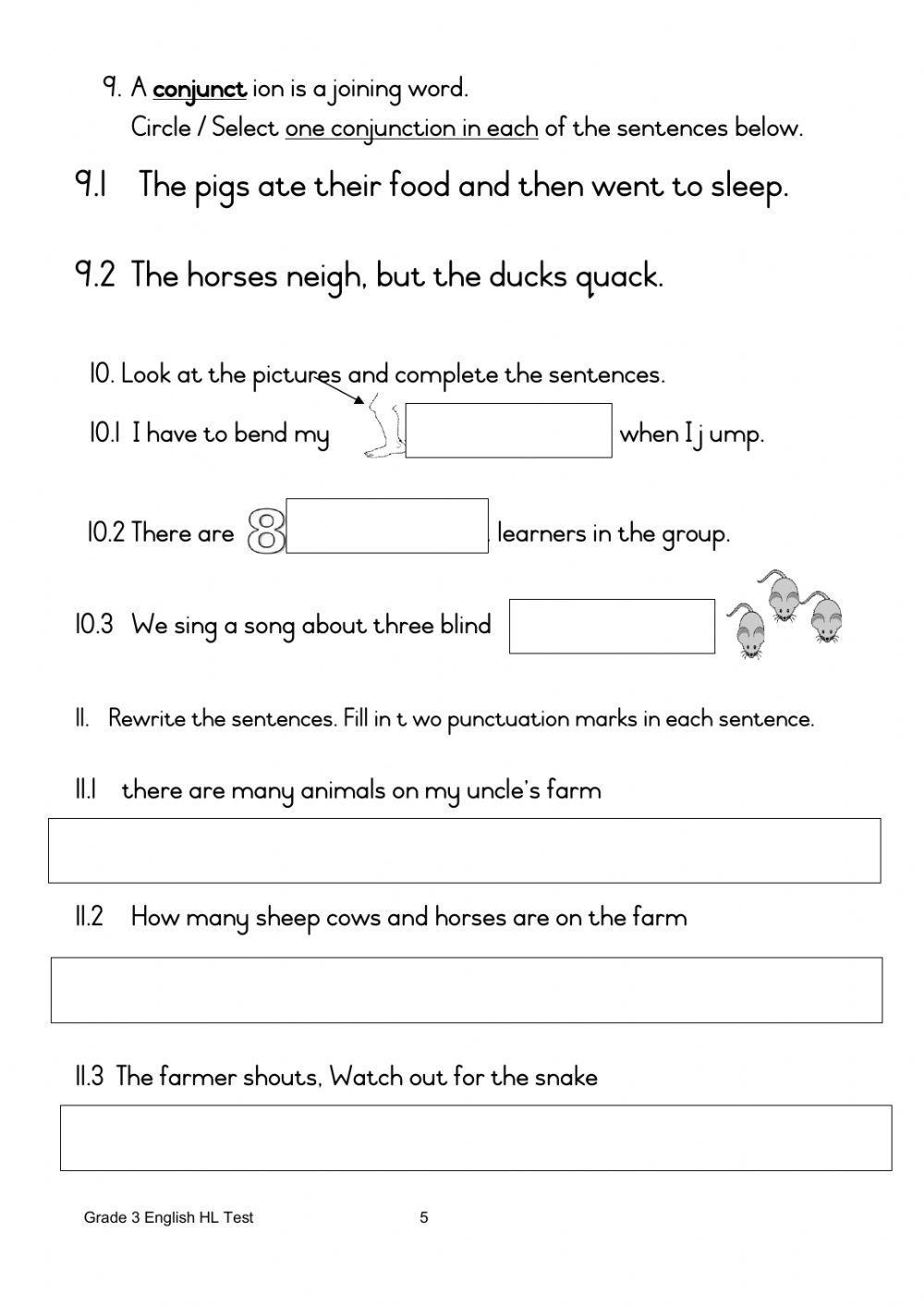 Term 2 English Assessment Task 2 Grade 3