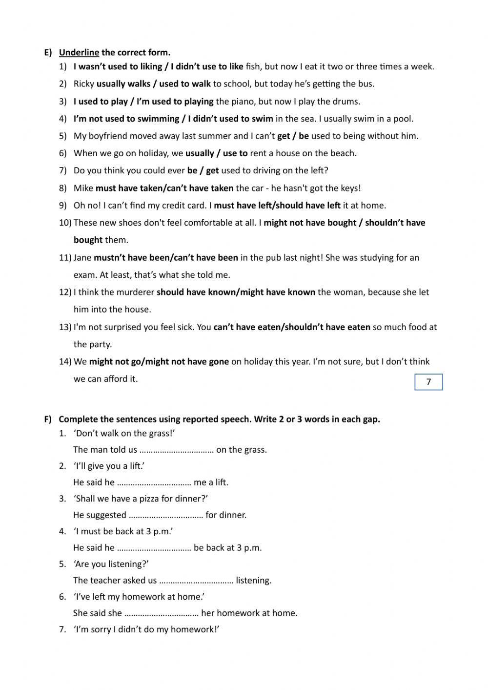 B2 youngsters INTENSIVE EXAM