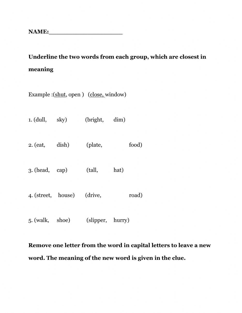 Verbal Reasoning