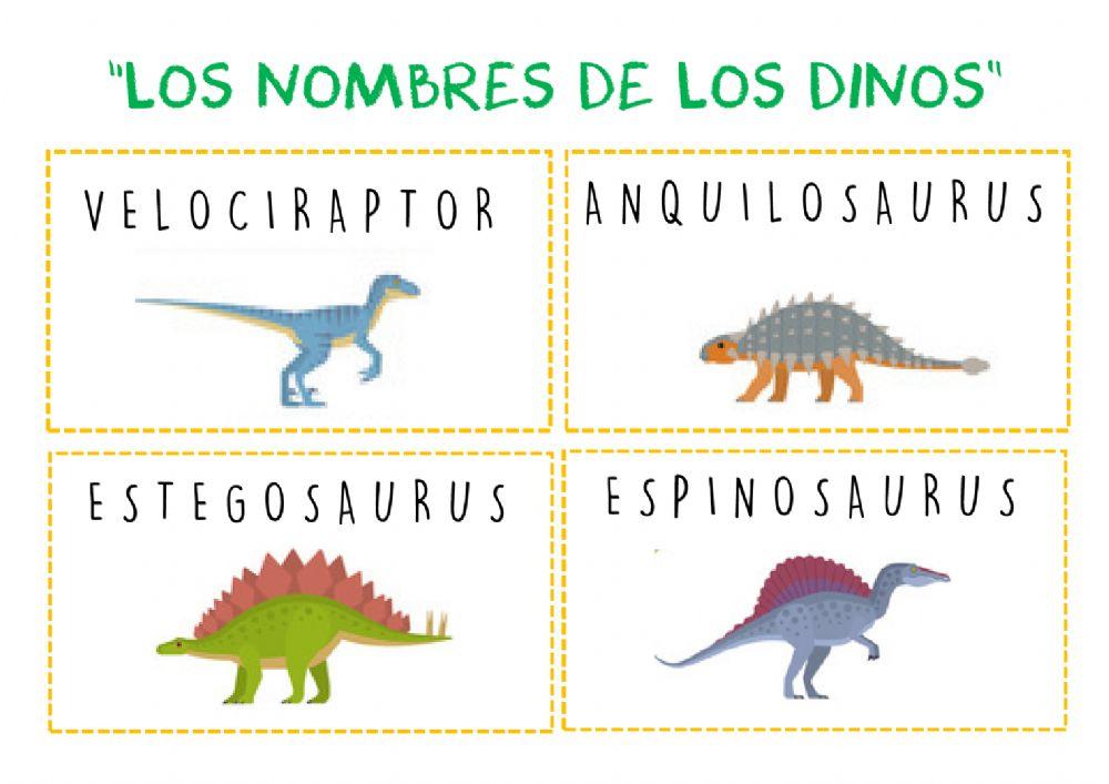 Nombre dinosaurios