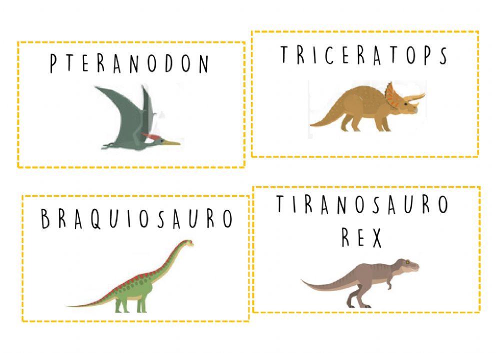Nombre dinosaurios