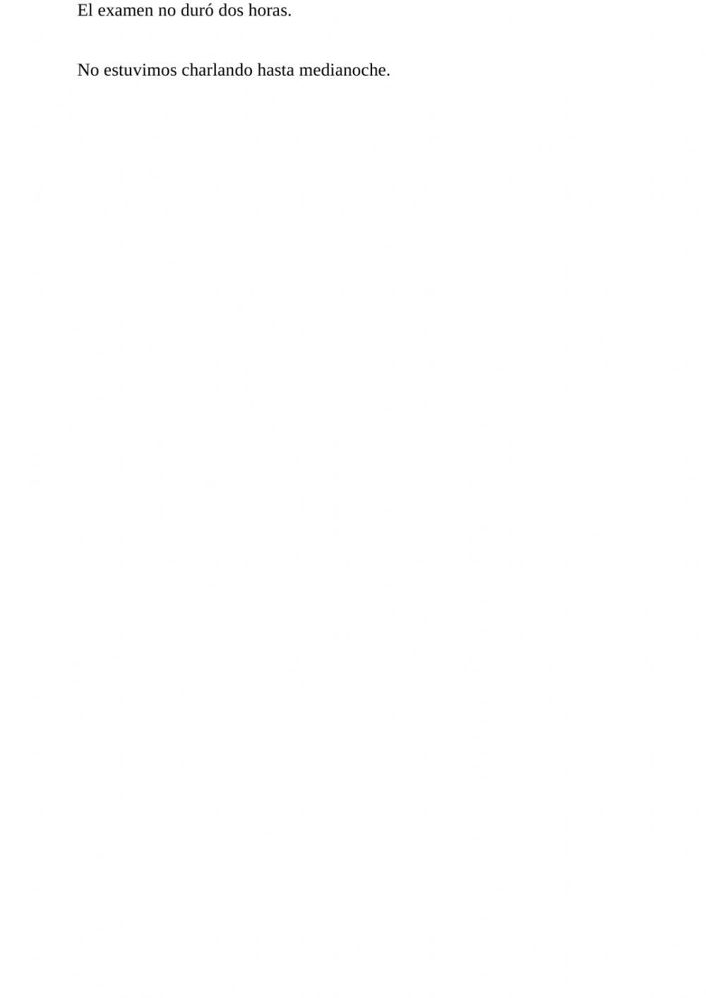 Review work 10 - Transformation into negative (past simple & continuous)