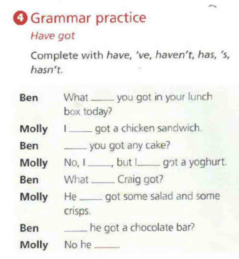 My school lunch box- Ex.4