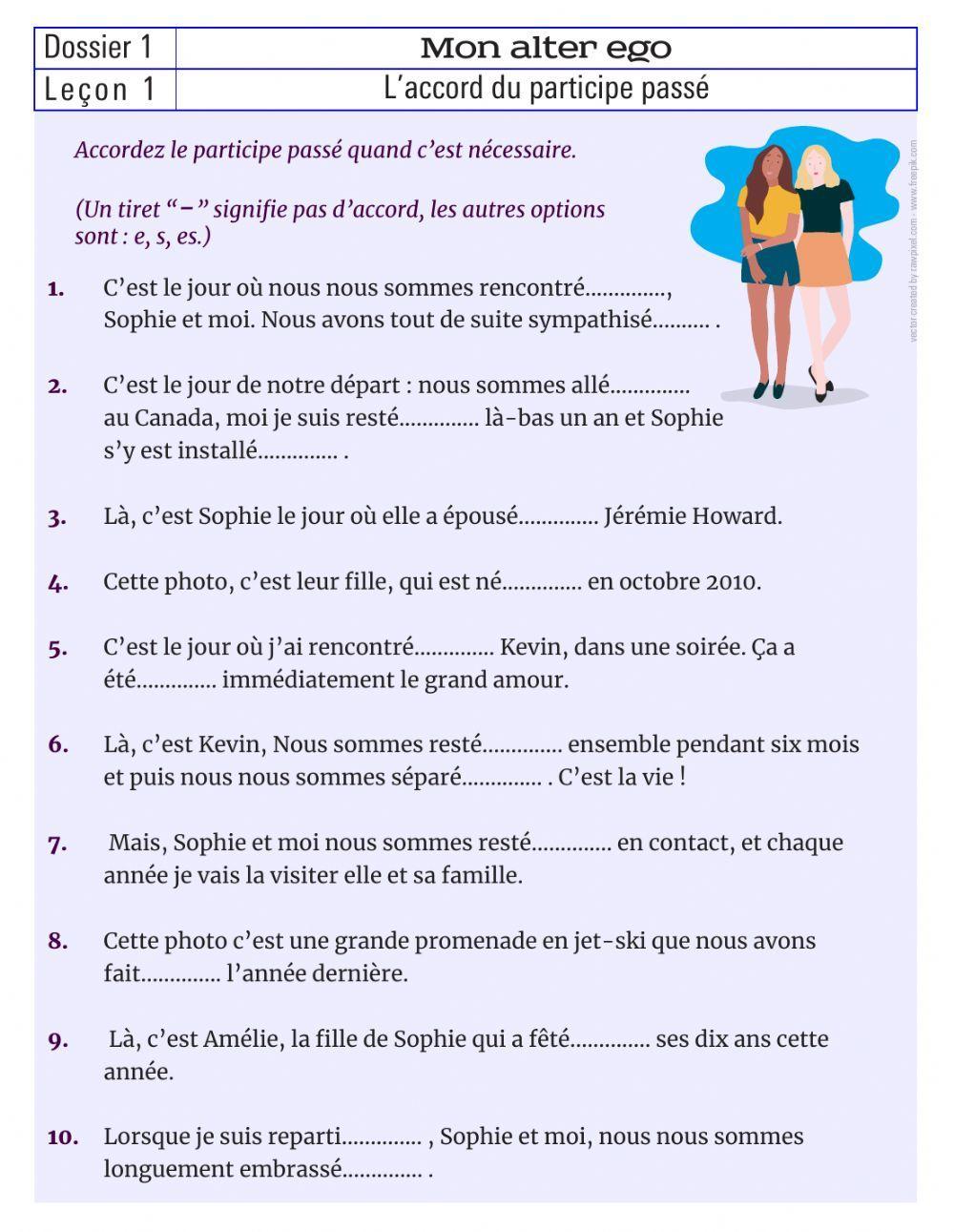 L'accord du participe passé