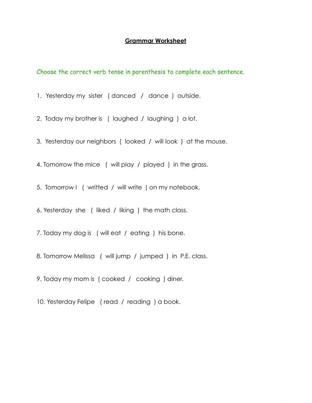 Grammar skill Felipe